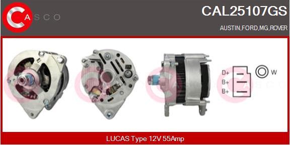 Casco CAL25107GS - Alternator furqanavto.az