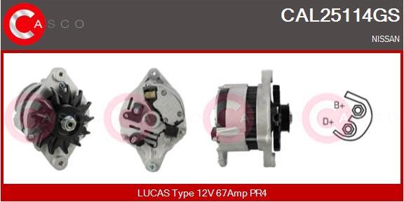 Casco CAL25114GS - Alternator furqanavto.az