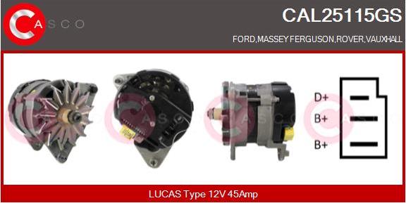 Casco CAL25115GS - Alternator furqanavto.az