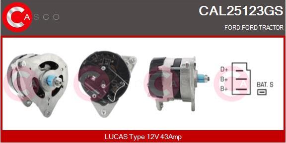 Casco CAL25123GS - Alternator furqanavto.az