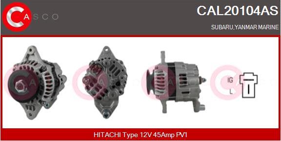 Casco CAL20104AS - Alternator furqanavto.az