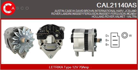Casco CAL21140AS - Alternator furqanavto.az
