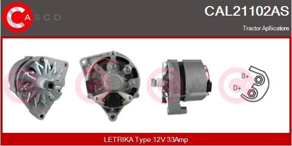 Casco CAL21102AS - Alternator furqanavto.az