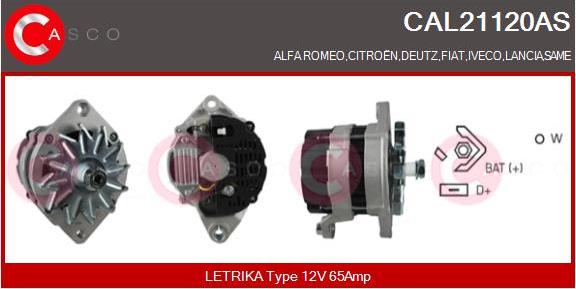 Casco CAL21120AS - Alternator furqanavto.az