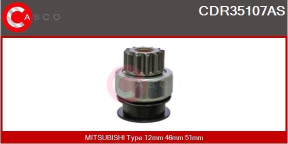 Casco CDR35107AS - Pinion, başlanğıc furqanavto.az