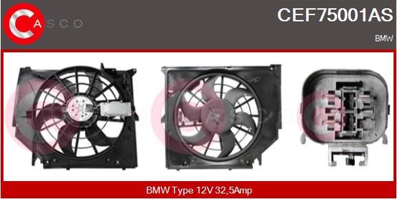Casco CEF75001AS - Elektrik mühərriki, radiator ventilyatoru furqanavto.az