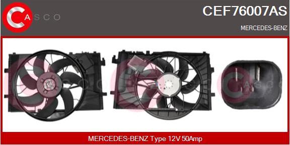 Casco CEF76007AS - Elektrik mühərriki, radiator ventilyatoru furqanavto.az