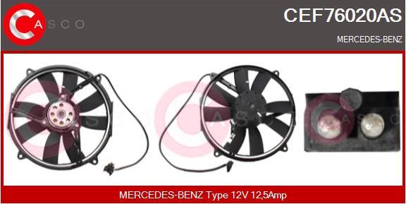 Casco CEF76020AS - Elektrik mühərriki, radiator ventilyatoru furqanavto.az