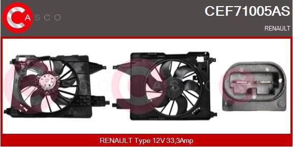 Casco CEF71005AS - Elektrik mühərriki, radiator ventilyatoru furqanavto.az