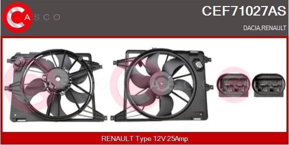 Casco CEF71027AS - Elektrik mühərriki, radiator ventilyatoru furqanavto.az