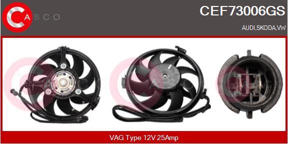 Casco CEF73006GS - Elektrik mühərriki, radiator ventilyatoru furqanavto.az