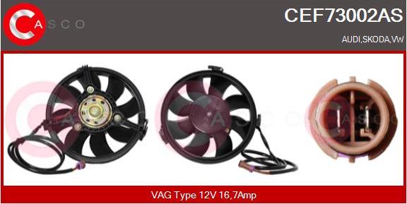 Casco CEF73002AS - Elektrik mühərriki, radiator ventilyatoru furqanavto.az
