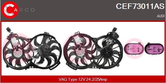 Casco CEF73011AS - Elektrik mühərriki, radiator ventilyatoru furqanavto.az