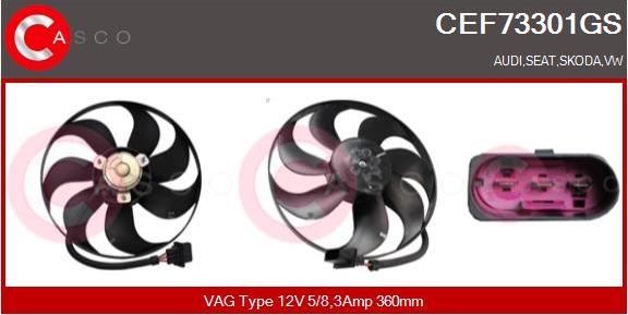 Casco CEF73301GS - Fen, radiator furqanavto.az