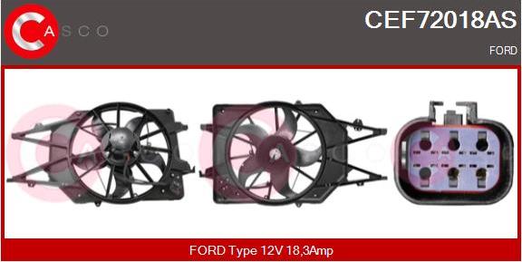 Casco CEF72018AS - Elektrik mühərriki, radiator ventilyatoru furqanavto.az