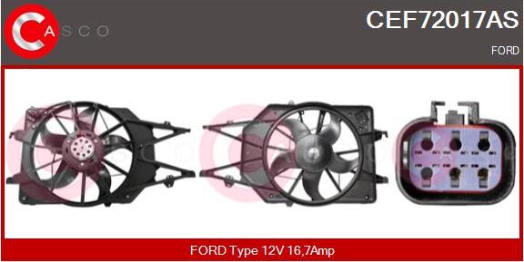 Casco CEF72017AS - Elektrik mühərriki, radiator ventilyatoru furqanavto.az