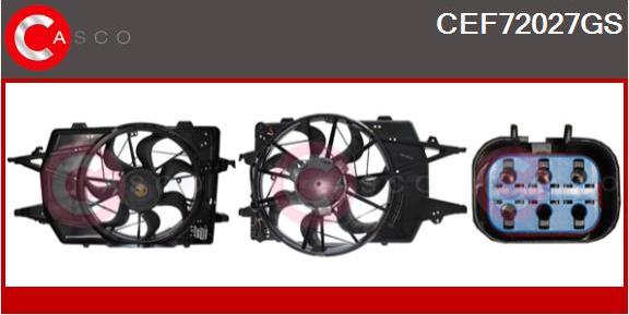 Casco CEF72027GS - Elektrik mühərriki, radiator ventilyatoru furqanavto.az