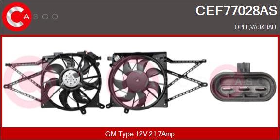 Casco CEF77028AS - Elektrik mühərriki, radiator ventilyatoru furqanavto.az