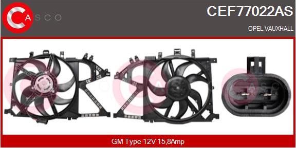 Casco CEF77022AS - Elektrik mühərriki, radiator ventilyatoru furqanavto.az