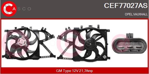 Casco CEF77027AS - Elektrik mühərriki, radiator ventilyatoru furqanavto.az