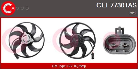 Casco CEF77301AS - Fen, radiator furqanavto.az