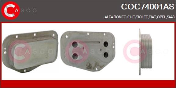 Casco COC74001AS - Yağ soyuducu, mühərrik yağı furqanavto.az