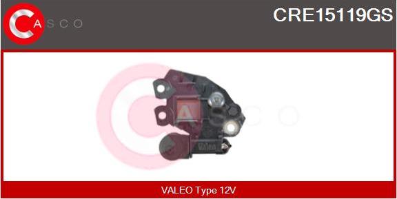 Casco CRE15119GS - Gərginlik tənzimləyicisi, alternator furqanavto.az