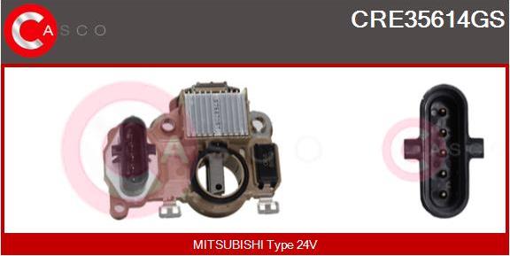 Casco CRE35614GS - Gərginlik tənzimləyicisi, alternator furqanavto.az
