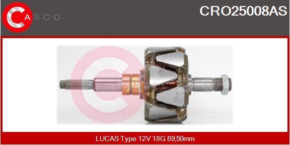 Casco CRO25008AS - Rotor, alternator furqanavto.az