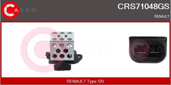 Casco CRS71048GS - Ön rezistor, elektromotor radiator fanatı furqanavto.az