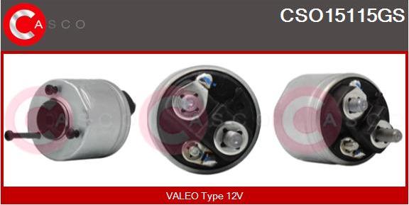 Casco CSO15115GS - Solenoid açarı, başlanğıc furqanavto.az