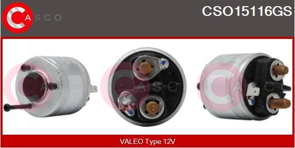 Casco CSO15116GS - Solenoid açarı, başlanğıc furqanavto.az