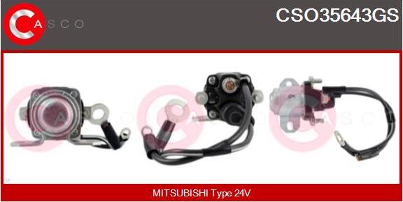 Casco CSO35643GS - Solenoid açarı, başlanğıc furqanavto.az