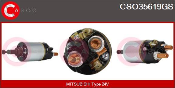 Casco CSO35619GS - Solenoid açarı, başlanğıc furqanavto.az