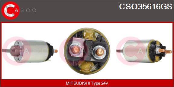 Casco CSO35616GS - Solenoid açarı, başlanğıc furqanavto.az