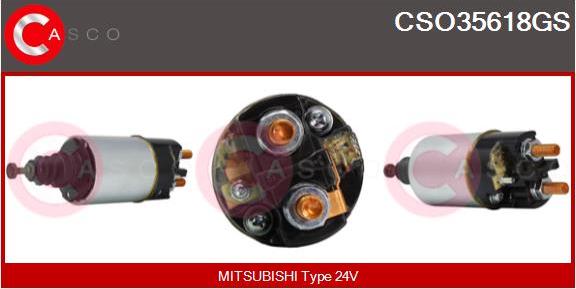 Casco CSO35618GS - Solenoid açarı, başlanğıc furqanavto.az