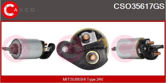 Casco CSO35617GS - Solenoid açarı, başlanğıc furqanavto.az