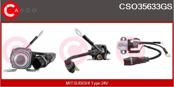 Casco CSO35633GS - Solenoid açarı, başlanğıc furqanavto.az