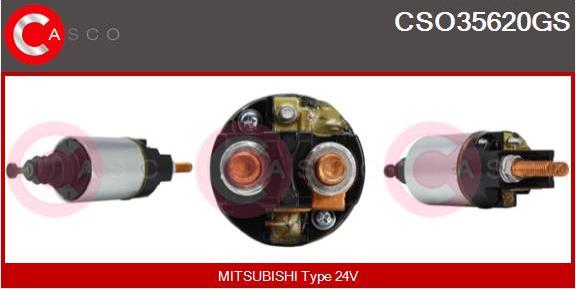 Casco CSO35620GS - Solenoid açarı, başlanğıc furqanavto.az