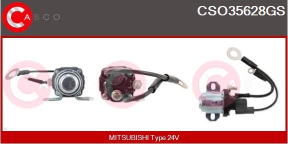 Casco CSO35628GS - Solenoid açarı, başlanğıc furqanavto.az