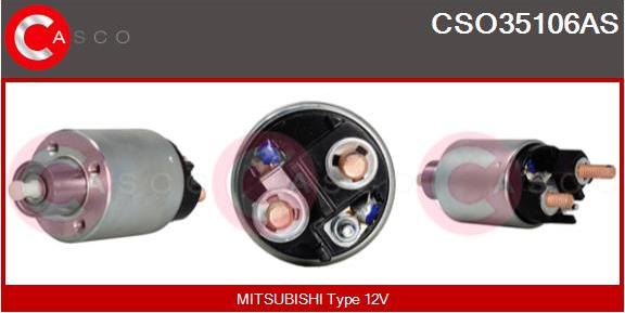 Casco CSO35106AS - Solenoid açarı, başlanğıc furqanavto.az