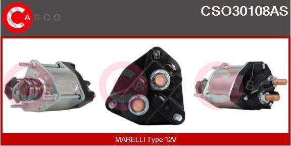 Casco CSO30108AS - Solenoid açarı, başlanğıc furqanavto.az