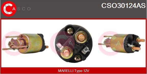 Casco CSO30124AS - Solenoid açarı, başlanğıc furqanavto.az