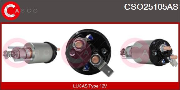 Casco CSO25105AS - Solenoid açarı, başlanğıc furqanavto.az