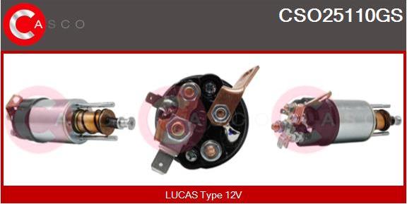 Casco CSO25110GS - Solenoid açarı, başlanğıc furqanavto.az