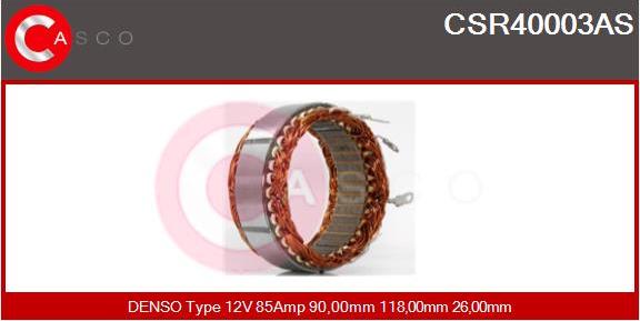 Casco CSR40003AS - Stator, alternator furqanavto.az