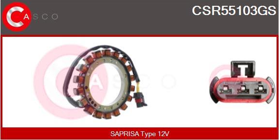 Casco CSR55103GS - Stator, alternator furqanavto.az