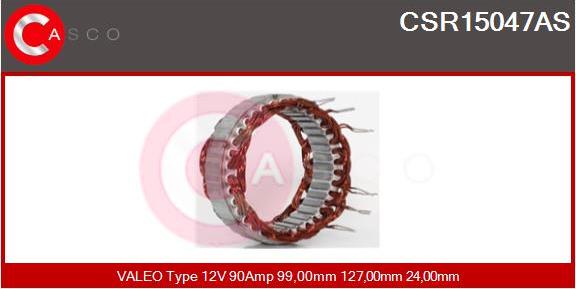 Casco CSR15047AS - Stator, alternator furqanavto.az