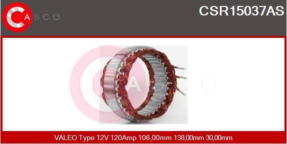 Casco CSR15037AS - Stator, alternator furqanavto.az