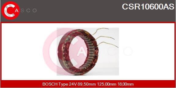 Casco CSR10600AS - Stator, alternator furqanavto.az